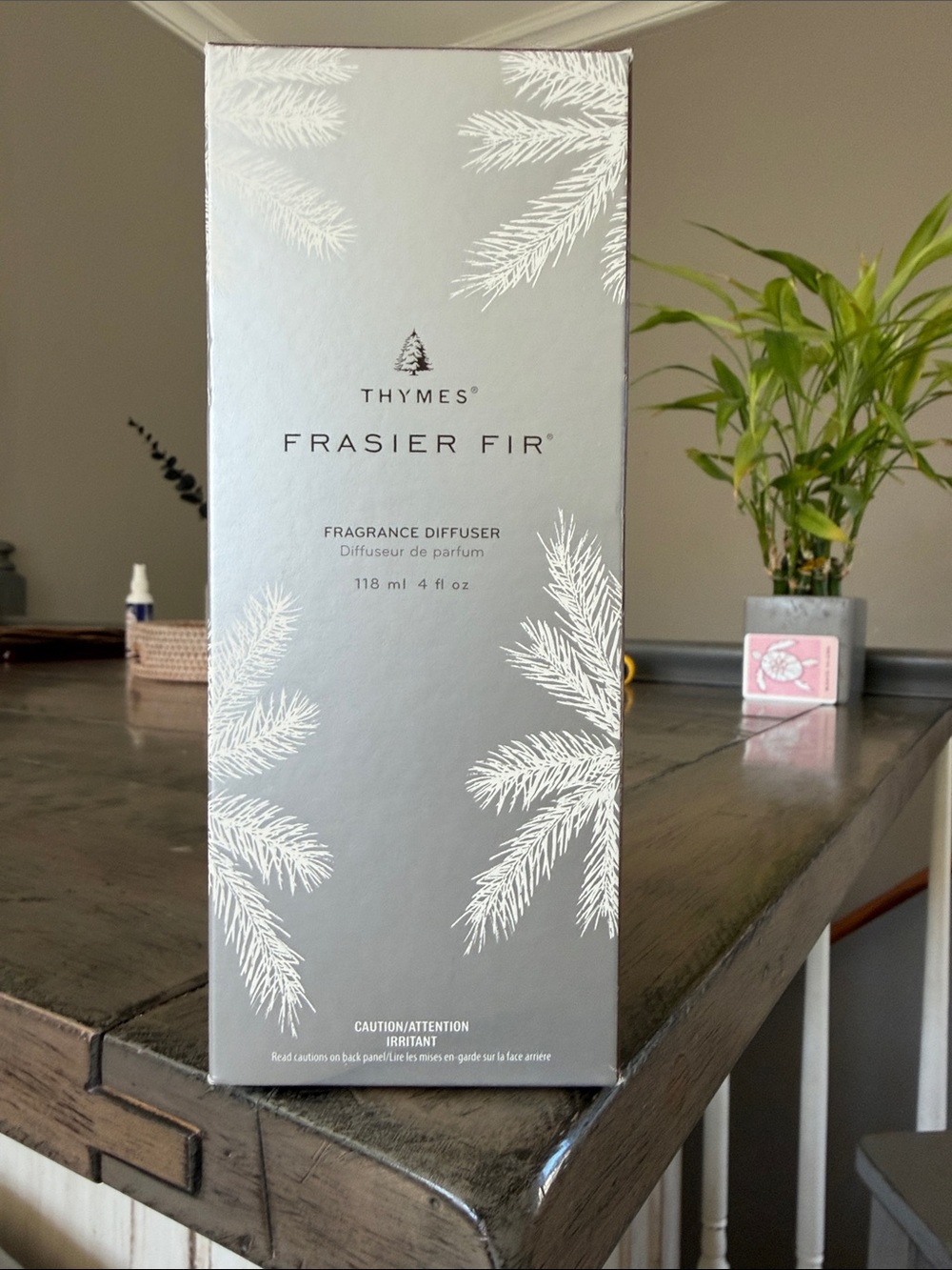 Thymes Frasier Fir Fragrance Diffuser - Silver